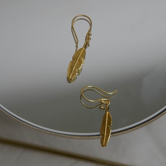 Brand new gold plated brass earrings from Zara New York - Picture 4 of 5